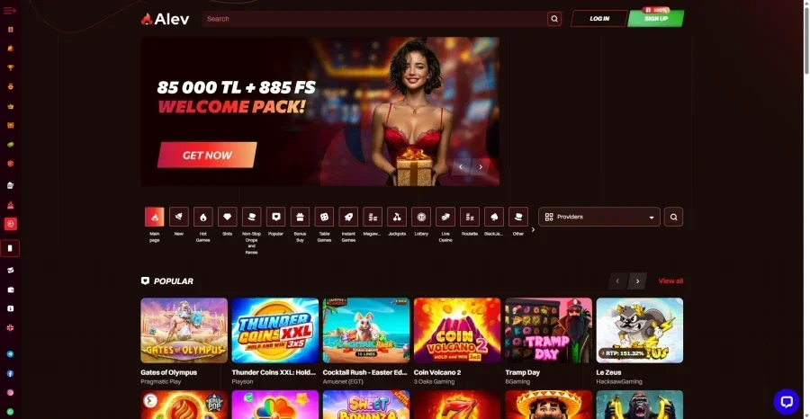 Alev Casino ekran görüntüsü